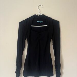 Y2K Ballet Black Top